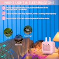 thumbnail image 3 of Pink Despertador para niños, Despertador digital para niños Despertador dual con luz nocturna, repetición, cuenta regresiva, 8 tonos de llamada, tono de llamada personalizado, ran, 3 of 4