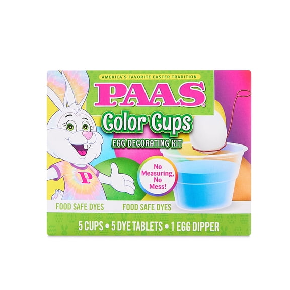 PAAS® Color Cups Easter Egg Decorating and Dye Kit, 1 Each