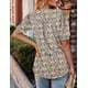 thumbnail image 5 of Top tipo túnica KISSMODA 2025 para mujer de manga corta con estampado floral, 5 of 5