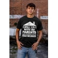thumbnail image 4 of Live With Parents Slacker Funny Men's Graphic T Shirt Tees Brisco Brands S, 4 of 5