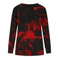 thumbnail image 3 of SOOMLON Halloween Clothes for Women Gothic Clothing Womens Halloween Tops Long Sleeve Crewneck Horror Top Witchy Clothes Women's Plus Size Halloween Costumes Youth Sweatshirts Black L, 3 of 5