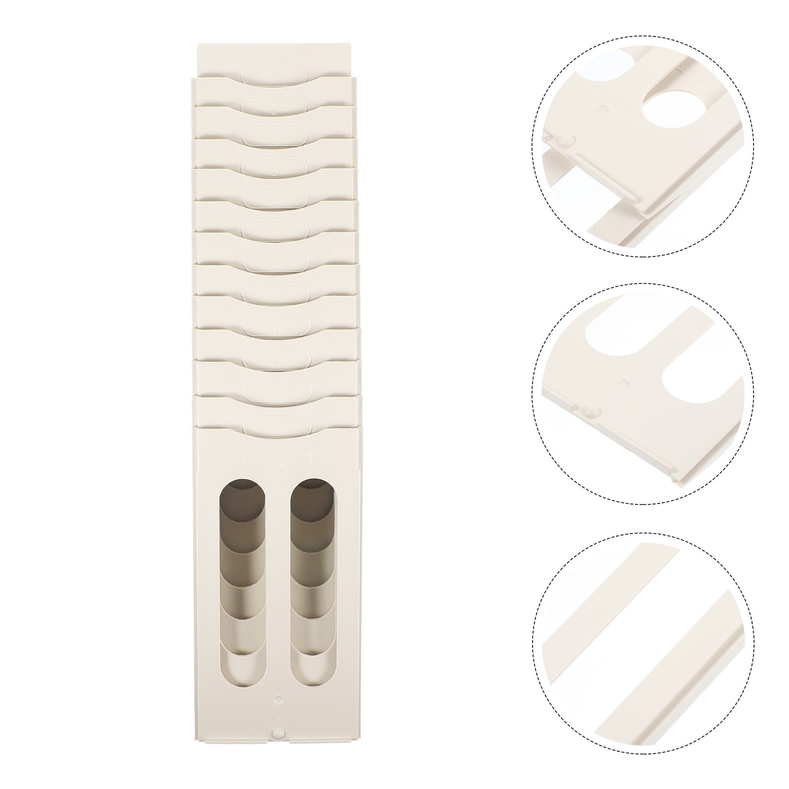 RENACLIPY Wall Mounted Time Cards Holder Rack Plastic Card Organizer for Office and Home