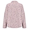 thumbnail image 4 of QASIEATN Button Down Shirts for Women 3/4 Sleeve Linen Cotton V Neck Tops Casual Loose Work Blouses, 4 of 5