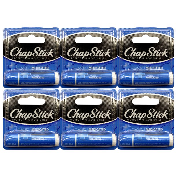 ChapStick Lip Balm Medicated 0.15 oz (Pack of 6)