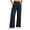 Navy, variant on Women High Waist Palazzo Pants Spring 2026 Casual Wide Leg Trousers Loose Work Office Business Suit Pant Pockets (White, XS)