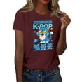 thumbnail image 2 of Moonsky Camiseta unisex Huntrix Dem-0n, colores cómodos, camiseta Huntrix para niñas, camiseta Mira Rumi Joey, merchandising, regalo juvenil para fans del K-pop (Rojo intenso M), 2 of 4
