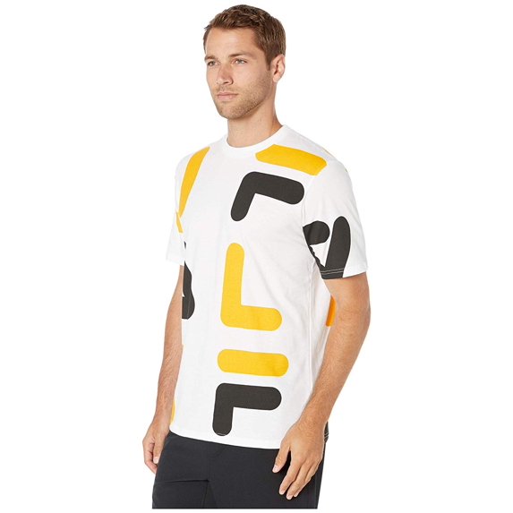 Fila Bennett Tee White/Gold Fushion/Black