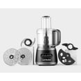 thumbnail image 4 of Procesador de alimentos Nutribullet 450 vatios con capacidad de 7 tazas y accesorios de acero inoxidable, trituración, picar y masa, color negro, 4 of 5