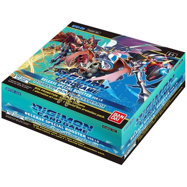 Digimon Card Game: Release Special Booster Ver. 1.5 Box 24 packs per box, 12 cards per pack