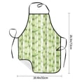 thumbnail image 2 of Rocae Bamboo Stems And Leaves for Kitchen Aprons for Women Adjustable Cooking Kitchen Chef Apron for Men with Pockets, 2 of 7