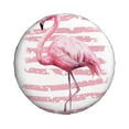 thumbnail image 2 of Bingfone Flamingo Spare Tire Cover Weatherproof Universal Wheel Protectors For Rv Camper Travel Trailer Suv Truck 16 Inch, 2 of 9