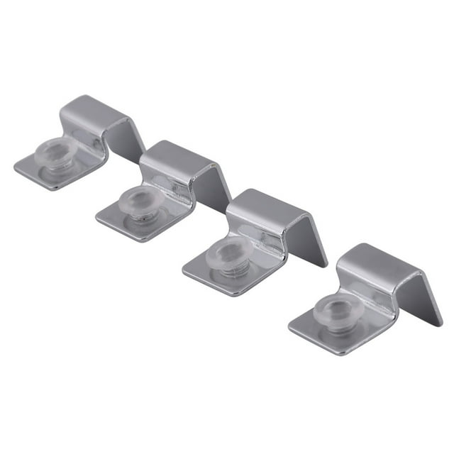 4 Pcs Support de Couverture de Poisson, Clip de Couverture d'Aquarium Clips de Couverture de Poisson en Acier Inoxydable avec Coussin en Silicone Facile à Installer Support de Clips de Couverture pour Poisson
