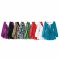 thumbnail image 2 of HH TRAF Vestido corto femenino elegante de verano de gasa con aberturas y lazo con cordones, vestido elegante de manga larga para vacaciones en la playa para mujer, 2 of 5