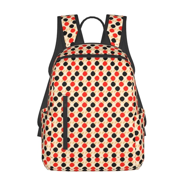 Vsdgher Table Tennis Rackets Pattern Travel Laptop Backpack,Lightweight Backpack Travel Hiking Daypack Backpack Work Bag for Men Women