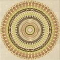 thumbnail image 1 of Ahgly Company Machine Washable Indoor Square Transitional Cinnamon Brown Area Rugs, 6' Square, 1 of 7