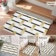 thumbnail image 5 of Pineapple Entryway Rug 2'x3'&nbsp; Non Slip Front Door Mats, Modern Abstract Yellow Fruits Stripes Entrance Rugs Indoor Outdoor Carpet, Washable Floor Mats Small Area Rug for Bedroom Kitchen, 5 of 8
