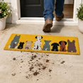 thumbnail image 3 of Abbott Collection 35-PFW-AN-2219 Row of Dogs Balcony Doormat, 10x30 inches L, Yellow, 3 of 8