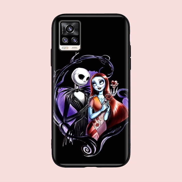 DSB-186 The Nightmare Before Christmas Funda De TPU Suave Negra Compatible Para Samsung Galaxy A02S A22 A12 M02 A72 A42 A02 A32 A52 Protectora