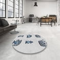 thumbnail image 3 of Ahgly Company Indoor Rectangle Patterned Silver Gray Novelty Area Rugs, 9' x 12', 3 of 6