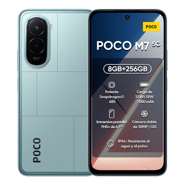 Celular Xiaomi POCO M7 8 GB Ram 256 GB Rom Dual Sim Azul