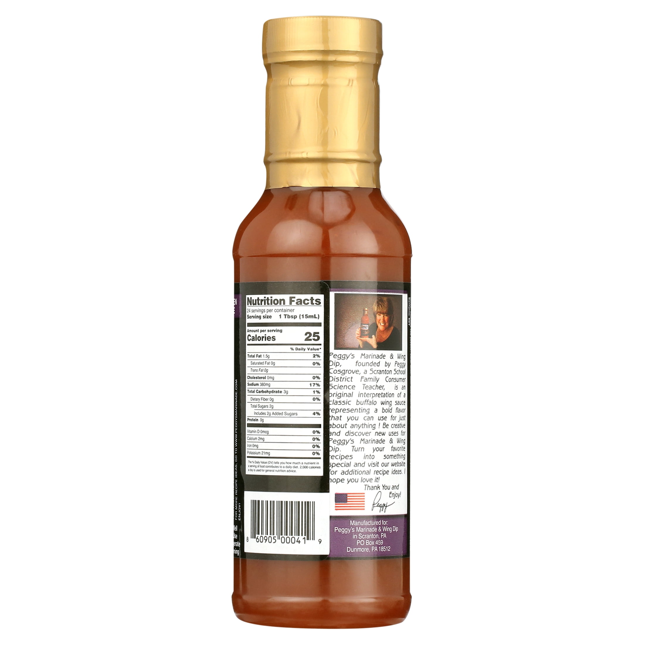 Peggy's Marinade & Dipping Sweet Heat 12 oz bottle