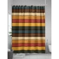 thumbnail image 5 of Fsddascl Vintage Shower Curtain Set - 36" x 78" Washable Bathtub Curtain with 12 Hooks, Vintage Wooden Farmhouse Striped Waterproof Fabric Stall Shower Curtains for Bathroom/Bathtub Décor, 5 of 6