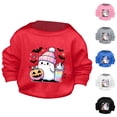 thumbnail image 4 of XXWXYD Kids Halloween Graphic Sweatshirt Pumpkin Ghost Crewneck Long Sleeve Pullover Top for Boys Girls Toddler 1-14T Sp𝐨oky Cute Holiday, 4 of 4