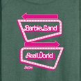 thumbnail image 3 of Barbie The Movie - Barbieland Real World This Way Signs - Women's Lightweight French Terry Long Sleeve Shirt, 3 of 5