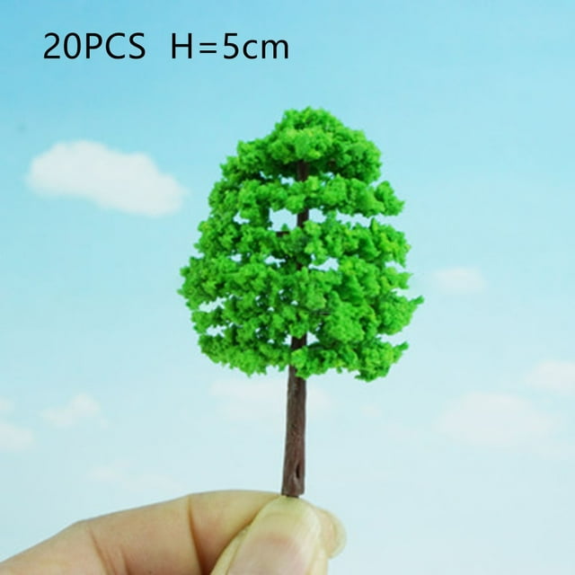 MYG Arbres Modèles 20x 9/5CM pour Paysage de Parc de Parc de Diorama de Chemin de Fer de Train