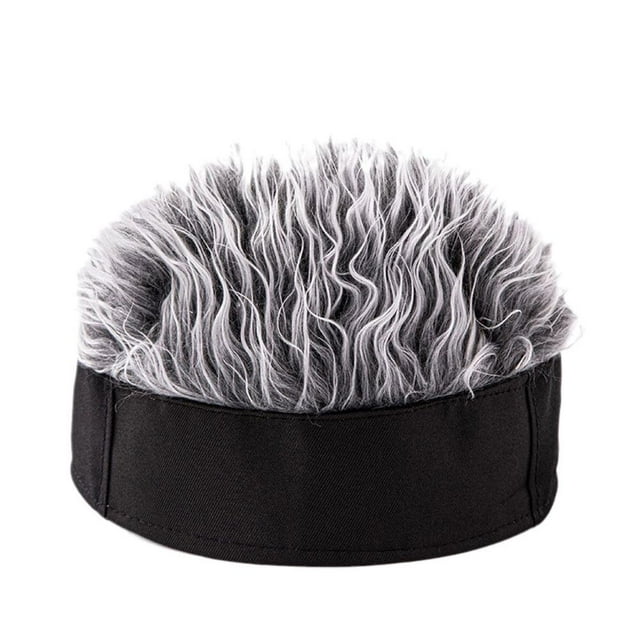 Hip Hop Beanie Hat With Spiked Fake Hair For Men Women Wig Retro Cap L2X ST