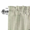 thumbnail image 4 of Watercolor Flowers Rod Pocket Curtain Valance, Spring Floral Sage Green Stripes Check Farmhouse Window Valance for Living Room, Bedroom, Kitchen 42"W x 12"L, 4 of 9