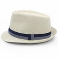 thumbnail image 3 of Sombrero Panamá Fedora de Paja LIDHAY para Verano 56-58cm Blanco, 3 of 6
