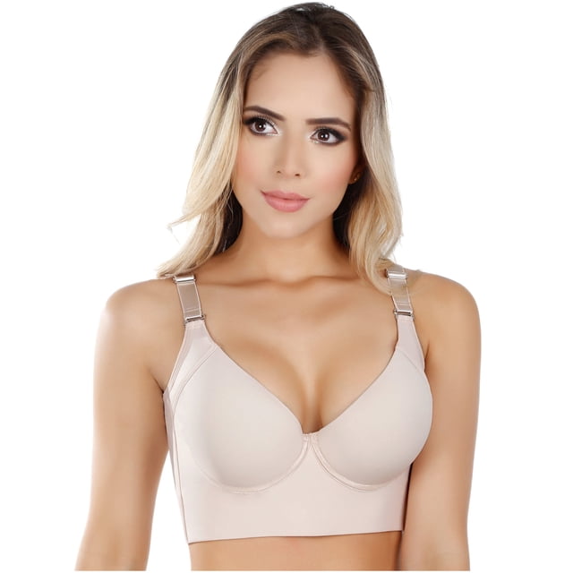 UpLady 8532 Brasieres Modernos de Mujer Strapless Push Up Sosten Colombianos Control Rollitos UpLady Faja