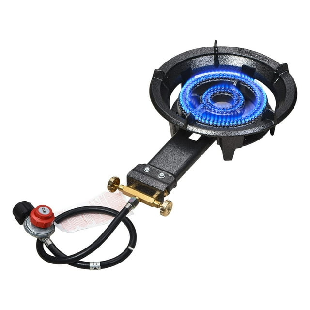 Vivicreate Réchaud de Camping, Réchaud à Gaz Propane Extérieur, 0-20 PSIG Réchaud Haute Pression Réglable
