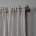 thumbnail image 2 of Nicole Miller Belfry Sheer Rod Pocket Top Curtain Panel Pair, 50x84, Linen, 2 of 7