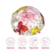 thumbnail image 3 of Sigee Butterflies and Vintage for Women's Shower Cap Reusable Waterproof Hair Cap Large Shower Cap for Women Men, 3 of 7