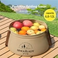 thumbnail image 2 of Eguiwyn Foldable Foot Soak Tub with Handles and Massage Acupoint, Portable Plastic Foot Basin for Soaking Feet, Multipurpose Laundry Basket and Water Bucket, Portable Folding Bucket 30cm, 2 of 9