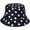 Polka Dot Black, variant on CoCoMangos Adult Unisex Summer Polka Dot Printed Bucket Hats Wide Brim Travel Beach Fisherman Cap for Women Men