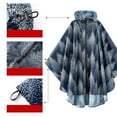 thumbnail image 4 of Combinaison Poncho de Pluie Extérieure pour Cyclisme Randonnée Vélo Légère, 4 of 5