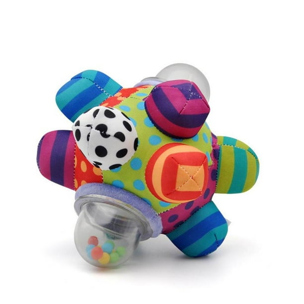 Bebé Juguete Diversión Pequeña Bola Ruidosa Sonajero Infantil Agarrar Juguete Campana De Mano seitruly FN002960-00