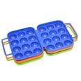 thumbnail image 4 of Estuche para huevos Práctico contenedor multifuncional de plástico Egges Caja de almacenamiento de protección Refrigerador Portador para Organizadores de utensilios de cocina Azul 12 piezas Wosthever  HA076949-02, 4 of 6