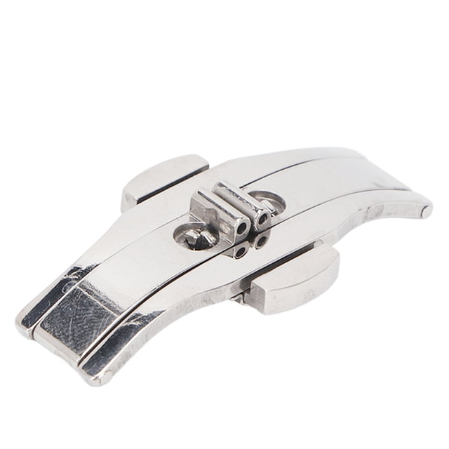 Watch Buckle, Universal Easy To Install Folding Deployment Clasp Burr Free High Glossy Finish For Replacement