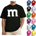 thumbnail image 5 of Men's Base Shirt Short Sleeve Letter Print Crewneck Pullover Top Black XL, 5 of 5