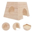 thumbnail image 2 of 1Pcs Small Pet House with DIY Decoration for Breeding 5.3X4.8X3.9In, 2 of 8