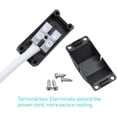 thumbnail image 3 of 10 Pieces GU10 Ceramic Sockets with Connector Cable 2A 250V Lamp Socket GU10 Socket Base Adapter with Insulated Cables, 3 of 5