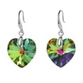 thumbnail image 1 of Fiudx Ofertas y liquidaciones Pendient colgantes en estrella mar y estilo europe in moda para mujer, pendientes en diamantes en cristal forma de corazon en color melocotón, 1 of 1