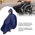 thumbnail image 4 of Cubcelta reflectante impermeable para silla de ruedas, impermeable de pvc azul marino, seguro en dias lluviosos, conveniente para personas mayores con discopacidad, 4 of 7