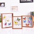 thumbnail image 2 of Portafotos de madera de doble cara/marco de fotos decoración del hogar de madera portamuestras Blanco 10x13.5x4cm Jinwen Portamuestras botánico, 2 of 8
