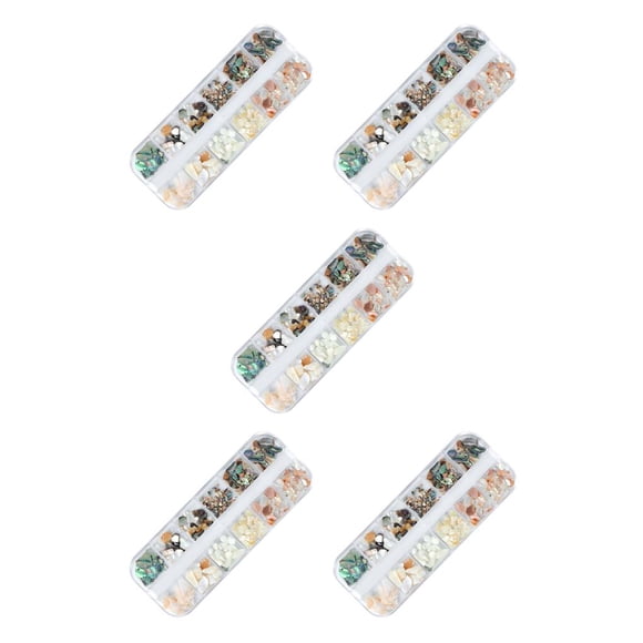 stanreset Japanese Nail Art Natural Shell Thick High Brightening Nail Art Jewelry Set Nail Beauty Products 1 5Set