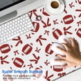 thumbnail image 2 of Long Mouse Pads for Desk,Football and Ribbon Shapes Pattern Desk Mats on Top Of Desks, Desk Mouse Pad Extra Large with 3mm Non-Slip Base and Stitched Edge for Gaming,Office,Work,Home 47.3"x23.6", 2 of 6